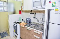 Apartamento em Santos - Apto beira-mar c ar-condicionado e boa localização